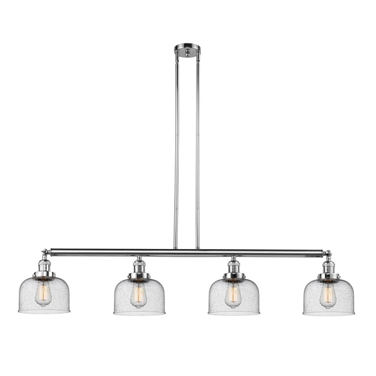 Ebern Designs Shockey 4 Light Polished Chrome Kitchen Island Pendant